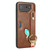 For Asus ROG Phone 7 / ROG7 Wristband Leather Back Phone Case(Brown) For Asus ROG Phone 7 / ROG7 Wristband Leather Back Phone Case(Brown)