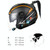 KUQIBAO Motorcycle Bluetooth Headset Double Lens Helmet With Braid, Size: XXL(Bright Black)