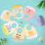 Baby Oil Spray Waterproof Silicone Bib Ultra-thin Saliva Towel, Pattern: Dinosaurs Athlete