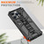 For iPhone 14 Pro Max Armor Shockproof TPU + PC Magnetic Protective Phone Case with Holder (Black)