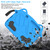 For Lenovo Tab M8 8506X 3rd Gen Ice Baby EVA Shockproof Hard PC Tablet Case(Sky Blue+Black)