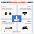 Super Console X Cube Wireless Retro TV Video Game Console Built-in 50+ Emulators 128G 410000+ Games 4 Handles(US Plug)