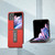 For OPPO Find N2 Flip ABEEL Genuine Leather Luolai Series Phone Case with Holder(Red)