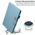 For Samsung Galaxy Tab A 10.1 T580 Cartoon Buckle Leather Tablet Case(Blue)