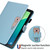 For Samsung Galaxy Tab A 10.1 T580 Cartoon Buckle Leather Tablet Case(Blue)