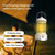 Rechargeable COB Portable Outdoor Camping Lamp Atmosphere Tent Lamp Retro Lamp, Size: Small Green