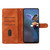 For Motorola Moto E20 / E30 / E40 Flower Butterfly Embossing Pattern Leather Phone Case(Brown)