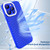 For iPhone 14 Plus Hollow Heat Dissipation TPU Phone Case(Blue)