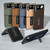 For Samsung Galaxy Z Flip4 Carbon Fiber Texture Protective Phone Case with Holder(Dark Blue)