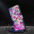 For Samsung Galaxy S21 FE 5G Crystal 3D Shockproof Protective Leather Phone Case(Butterfly)