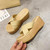 999 Ladies Wedge Platform Slippers, Size: 37(Khaki) 999 Ladies Wedge Platform Slippers, Size: 37(Khaki)