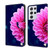 For Samsung Galaxy S21 Ultra Crystal 3D Shockproof Protective Leather Phone Case(Pink Petals)
