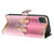For Samsung Galaxy A33 5G Crystal 3D Shockproof Protective Leather Phone Case(Pink Bottom Butterfly)