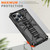 For iPhone 14 Pro Max Armor Shockproof TPU + PC Magnetic Protective Phone Case with Holder (Silver)