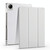 For vivo Pad 11 3-folding Transparent TPU Smart Leather Tablet Case with Pen Slot(Grey)