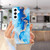 For Samsung Galaxy A14 5G IMD Shell Pattern TPU Phone Case(Blue Gold Marble)