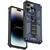 For iPhone 14 Pro Max Armor Shockproof TPU + PC Magnetic Protective Phone Case with Holder (Blue)