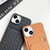 For iPhone 13 Pro Weave Texture Card Slot Skin Feel Phone Case with Push Card Hole(Dark Blue)