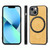 For iPhone 12 mini Solid Color Leather Skin Back Cover Phone Case(Yellow)