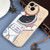 For iPhone 14 Spaceman Binoculars Phone Case(Beige)