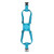 Backpack Luggage Binding Elastic Elastic Straps(Lake Blue)
