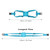 Backpack Luggage Binding Elastic Elastic Straps(Lake Blue)