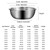 24cm 304 Stainless Steel Basin Home Multifunctional Soup Bow