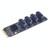 JMB582 M2 KEY-M NVME PCI-E To SATA3.0 Hard Disk Transfer Card(M2T4SAT-A01)