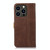 For iPhone 15 Pro Max Stitching Thread Calf Texture Leather Phone Case(Coffee)