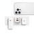 USAMS US-CC189 PD 30W USB+USB-C/Type-C Dual Port Electroplating Charger, EU Plug(White)