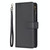 For Samsung Galaxy A41 9 Card Slots Zipper Wallet Leather Flip Phone Case(Black)