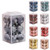 12pcs/pack 4cm Christmas Ball Special Shape + Glitter + Bright Set(Red)