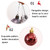 12pcs/pack 4cm Christmas Ball Special Shape + Glitter + Bright Set(Red)
