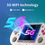 ANBERNIC RG353PS  3.5-Inch IPS Screen Handheld Game Console 2.4G/5G Wifi Linux System Game Player 16GB+64GB 10K Games(Transparent Purple)
