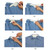 100pcs  Disposable Self-Adhesive Sweat Pads T-Shirt Neck Collar Hat Absorbent Sticker 29cm