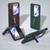 For OPPO Find N2 Flip Genuine Leather Luxury Series Phone Case with Holder(Royal Blue)