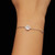 MSB007 Sterling Silver S925 White Gold Plated Zircon Moissanite Simple Bracelet MSB007 Sterling Silver S925 White Gold Plated Zircon Moissanite Simple Bracelet