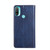 For Motorola Moto E20 Gloss Oil Solid Color Magnetic Leather Phone Case(Blue)