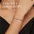 MSB006 Sterling Silver S925 White Gold Plated Moissanite Fashion Bracelet