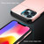 For iPhone 15 Pro Shockproof Armor Phone Case with Slide Card Slot(Rose Gold)