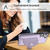 For Samsung Galaxy S21 FE 5G Shockproof Leather Phone Case with Card Holder(Purple)