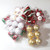 6pcs/pack 6cm Painted Christmas Ball Decoration Props(Red Green and White Spiral Stripes)
