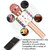 WS-858L LED Light Flashing Wireless Capacitance Microphone Comes With Audio Mobile Phone Bluetoon Live Microphone(Black)