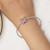 SCC2543 S925 Sterling Silver Necklace Pendant Accessories Purple Butterfly DIY Bracelet Beads