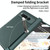 For Google Pixel Fold GKK Integrated Fold Hinge Leather Phone Case with Holder(White)