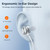 JOYROOM JR-EW03 3.5mm In-Ear Metal Wired Earphone, Length: 1.2m(White)