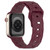 Football Texture Silicone Watch Band For Apple Watch SE 40mm(Wine Red)