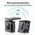 M9 Color Screen Motorcycle Solar Wireless Tire Pressure Monitor With M10 Fixed Mount