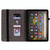 For Amazon Kindle Fire HD10 2021 Butterfly Rose Embossed Leather Smart Tablet Case(Dark Blue)