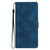 For iPhone 14 Flower Embossing Pattern Leather Phone Case(Blue)